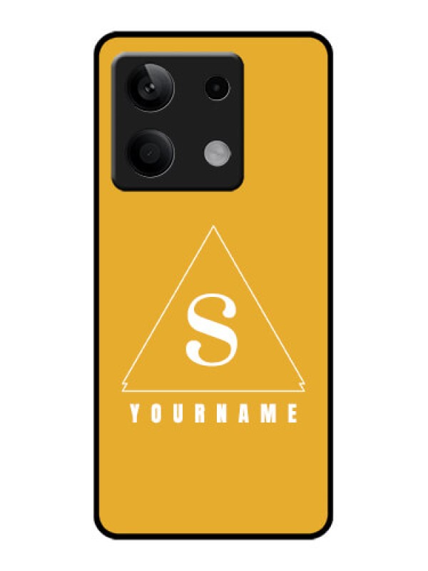 Custom Xiaomi Redmi Note 13 5G Custom Glass Phone Case - Simple Triangle Design