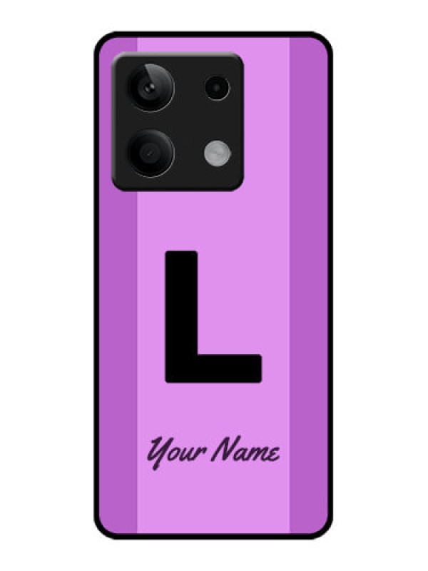 Custom Xiaomi Redmi Note 13 5G Custom Glass Phone Case - Tricolor Custom Text Design