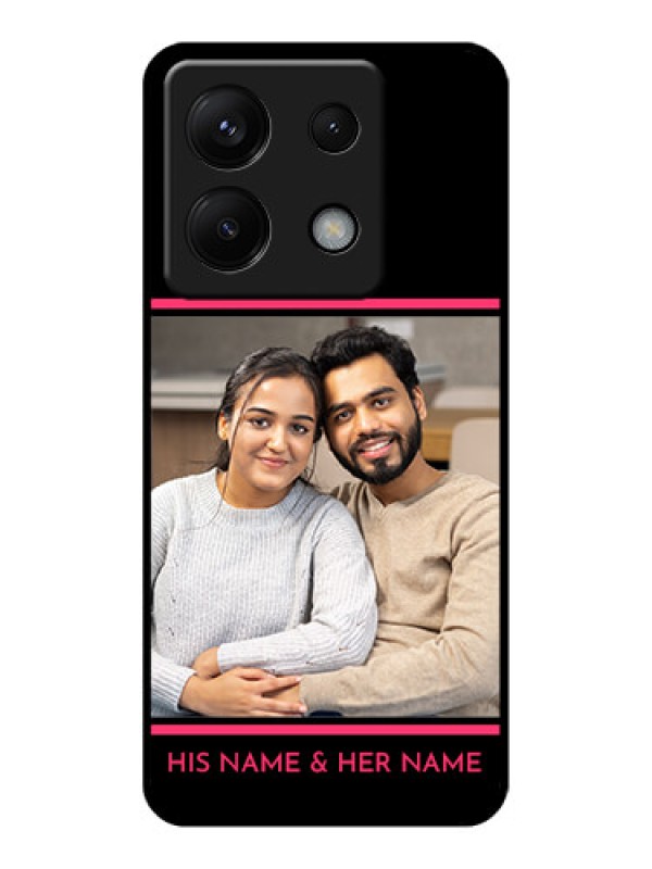 Custom Xiaomi Redmi Note 13 Pro 5G Custom Glass Phone Case - With Add Text Design