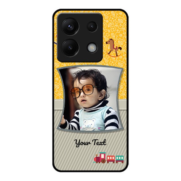 Xiaomi Redmi Note 13 Pro 5G Custom Glass Phone Case - Baby Picture Upload Design Xiaomi Redmi Note 13 Pro 5G Custom Glass Phone Case - Baby Picture Upload Design