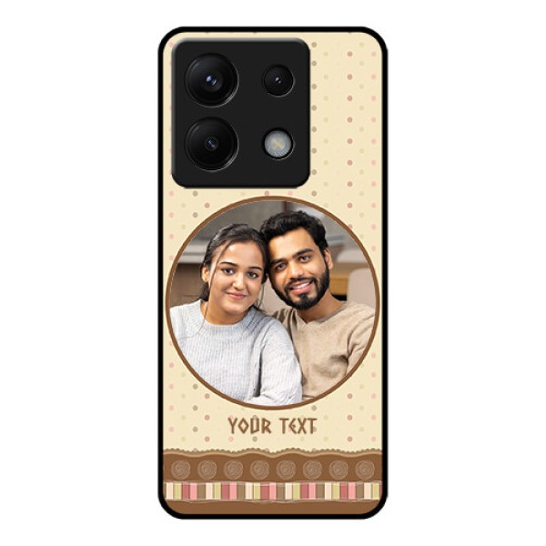 Xiaomi Redmi Note 13 Pro 5G Custom Glass Phone Case - Brown Dotted Mobile Case Design Xiaomi Redmi Note 13 Pro 5G Custom Glass Phone Case - Brown Dotted Mobile Case Design
