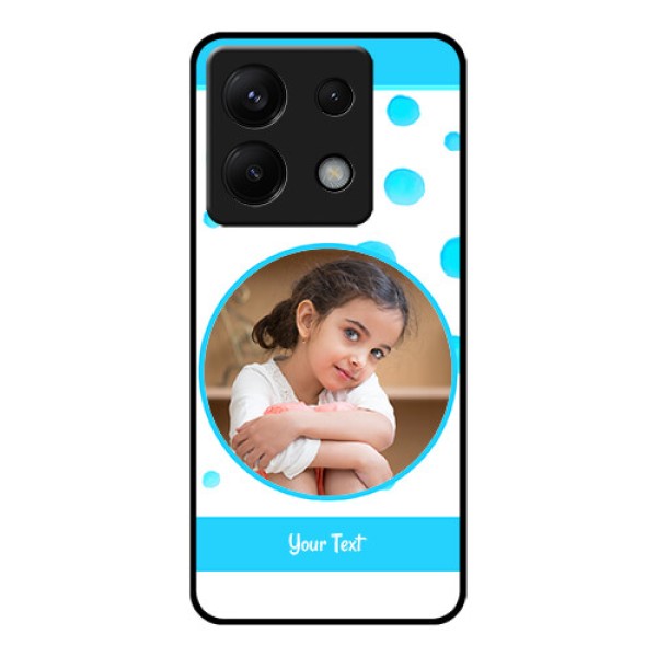 Xiaomi Redmi Note 13 Pro 5G Custom Glass Phone Case - Blue Bubbles Pattern Design Xiaomi Redmi Note 13 Pro 5G Custom Glass Phone Case - Blue Bubbles Pattern Design