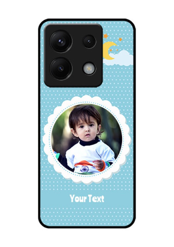Xiaomi Redmi Note 13 Pro 5G Custom Glass Phone Case - Violet Pattern Design