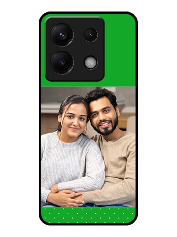 Custom Xiaomi Redmi Note 13 Pro 5G Custom Glass Phone Case - Green Pattern Design