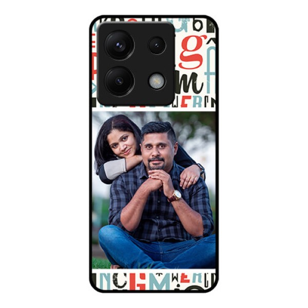 Xiaomi Redmi Note 13 Pro 5G Custom Glass Phone Case - Alphabet Design