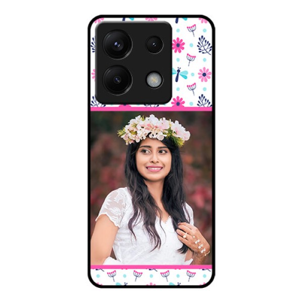 Xiaomi Redmi Note 13 Pro 5G Custom Glass Phone Case - Colorful Flower Design Xiaomi Redmi Note 13 Pro 5G Custom Glass Phone Case - Colorful Flower Design