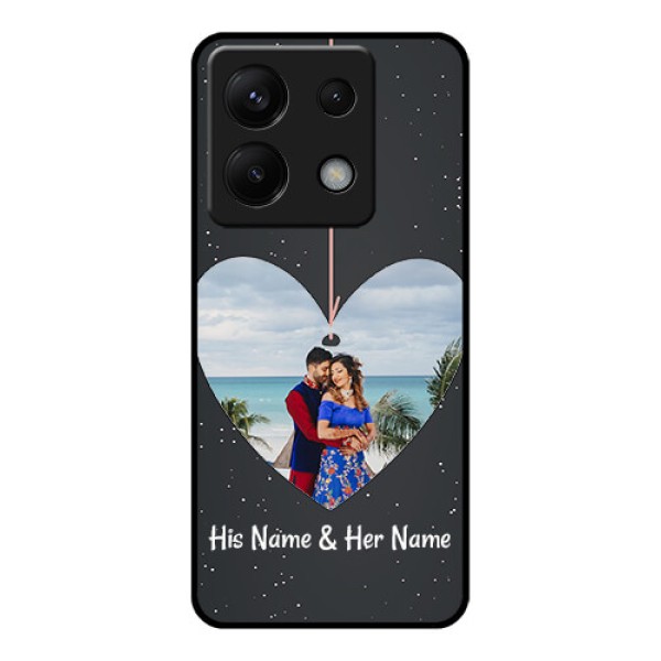 Xiaomi Redmi Note 13 Pro 5G Custom Glass Phone Case - Hanging Heart Design Xiaomi Redmi Note 13 Pro 5G Custom Glass Phone Case - Hanging Heart Design
