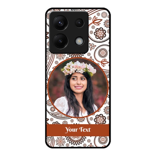 Xiaomi Redmi Note 13 Pro 5G Custom Glass Phone Case - Abstract Flower Design Xiaomi Redmi Note 13 Pro 5G Custom Glass Phone Case - Abstract Flower Design