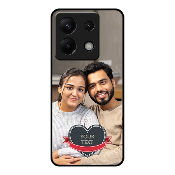 Xiaomi Redmi Note 13 Pro 5G Custom Glass Phone Case - Just Married Couple Design Xiaomi Redmi Note 13 Pro 5G Custom Glass Phone Case - Just Married Couple Design