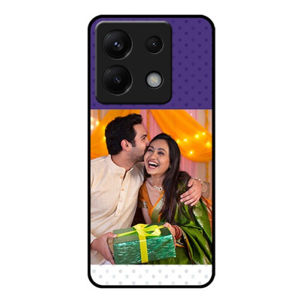 Xiaomi Redmi Note 13 Pro 5G Custom Glass Phone Case - Violet Colored Pattern Design Xiaomi Redmi Note 13 Pro 5G Custom Glass Phone Case - Violet Colored Pattern Design