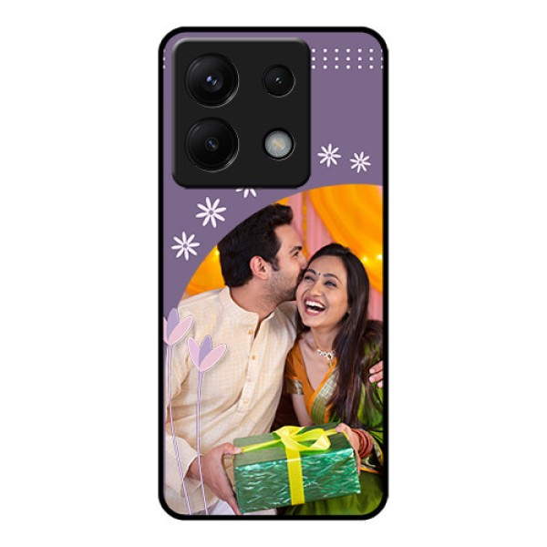 Xiaomi Redmi Note 13 Pro 5G Custom Glass Phone Case - Lavender Flowers Design Xiaomi Redmi Note 13 Pro 5G Custom Glass Phone Case - Lavender Flowers Design