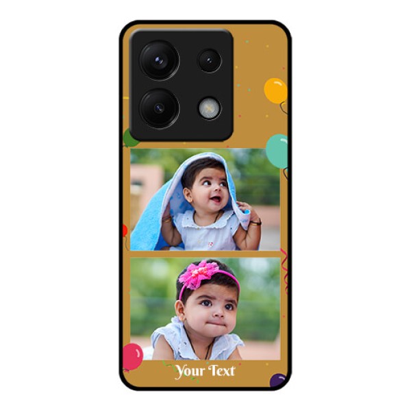 Xiaomi Redmi Note 13 Pro 5G Custom Glass Phone Case - Image Holder With Birthday Celebrations Design Xiaomi Redmi Note 13 Pro 5G Custom Glass Phone Case - Image Holder With Birthday Celebrations Design