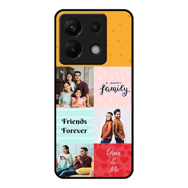 Xiaomi Redmi Note 13 Pro 5G Custom Glass Phone Case - Images With Quotes Design