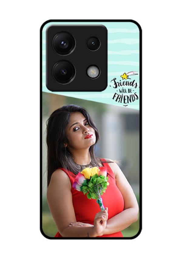 Xiaomi Redmi Note 13 Pro 5G Custom Glass Phone Case - Friends Picture Icon Design