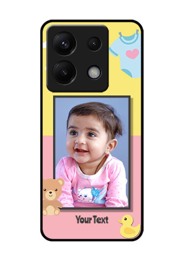 Xiaomi Redmi Note 13 Pro 5G Custom Glass Phone Case - Kids 2 Color Design