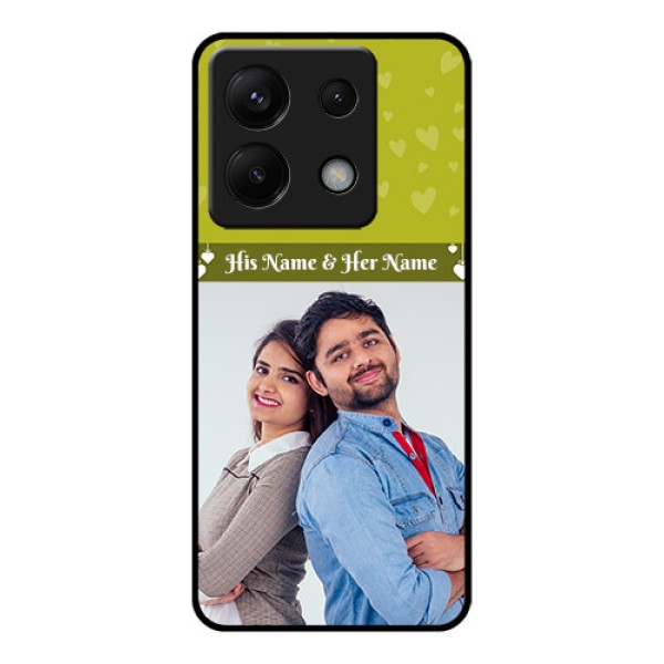 Xiaomi Redmi Note 13 Pro 5G Custom Glass Phone Case - You & Me Heart Design Xiaomi Redmi Note 13 Pro 5G Custom Glass Phone Case - You & Me Heart Design