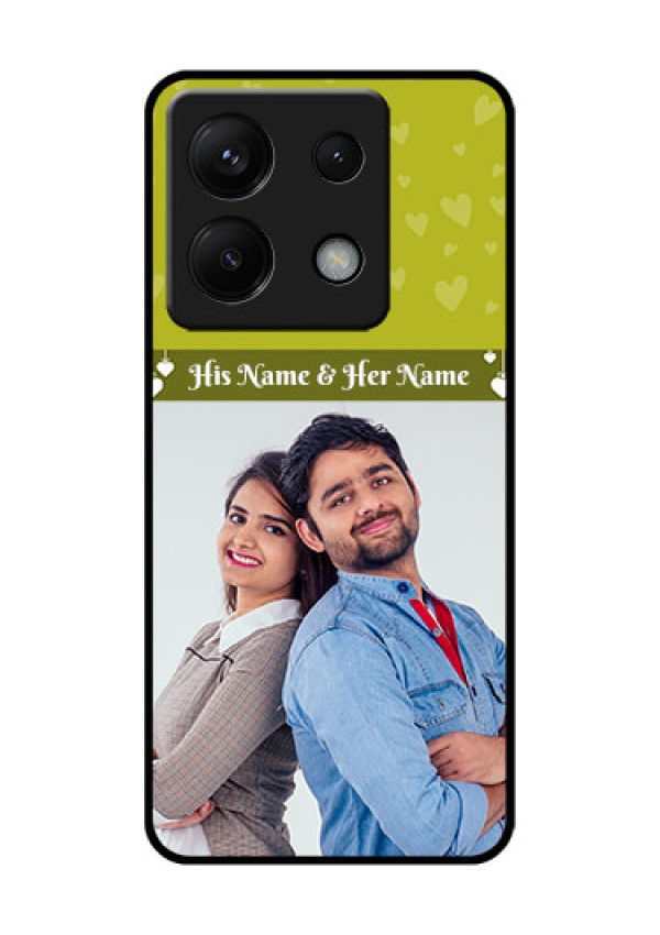Xiaomi Redmi Note 13 Pro 5G Custom Glass Phone Case - You & Me Heart Design