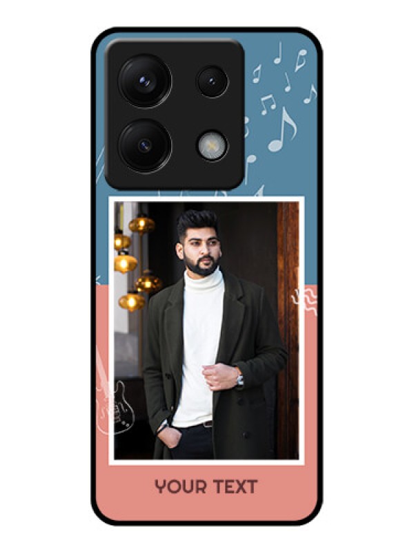 Custom Xiaomi Redmi Note 13 Pro 5G Custom Glass Phone Case - With Color Musical Note Design