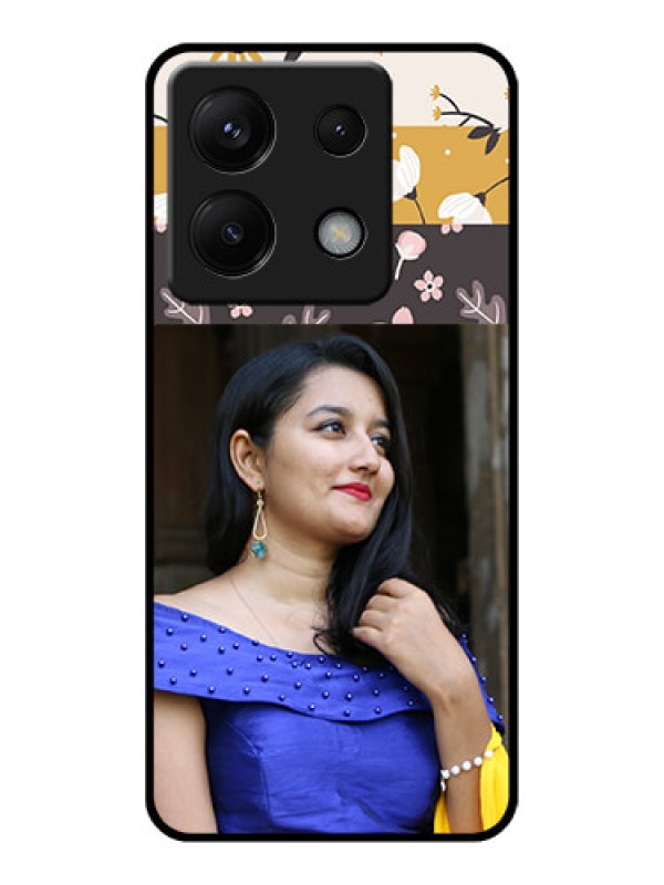 Custom Xiaomi Redmi Note 13 Pro 5G Custom Glass Phone Case - Stylish Floral Design