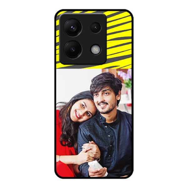Xiaomi Redmi Note 13 Pro 5G Custom Glass Phone Case - Yellow Abstract Design Xiaomi Redmi Note 13 Pro 5G Custom Glass Phone Case - Yellow Abstract Design