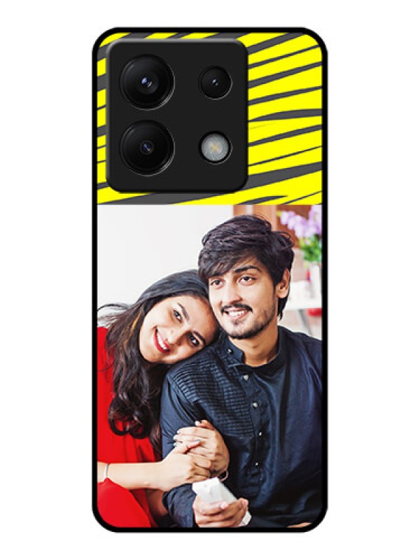Custom Xiaomi Redmi Note 13 Pro 5G Custom Glass Phone Case - Yellow Abstract Design