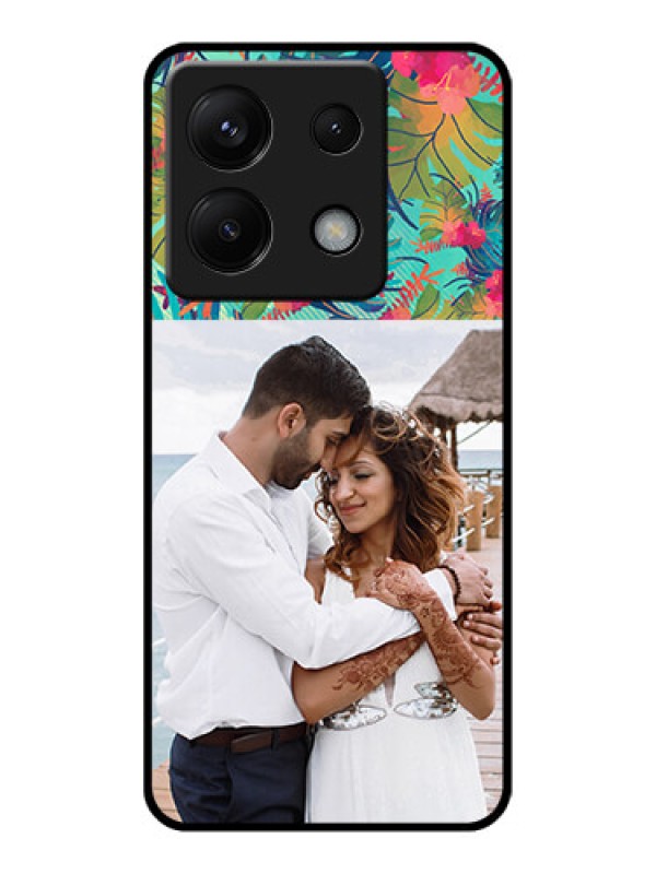 Custom Xiaomi Redmi Note 13 Pro 5G Custom Glass Phone Case - Watercolor Floral Design