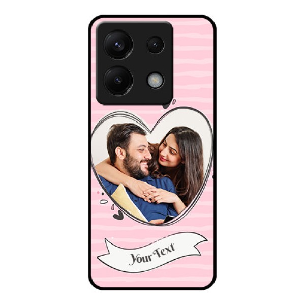 Xiaomi Redmi Note 13 Pro 5G Custom Glass Phone Case - Vintage Heart Design
