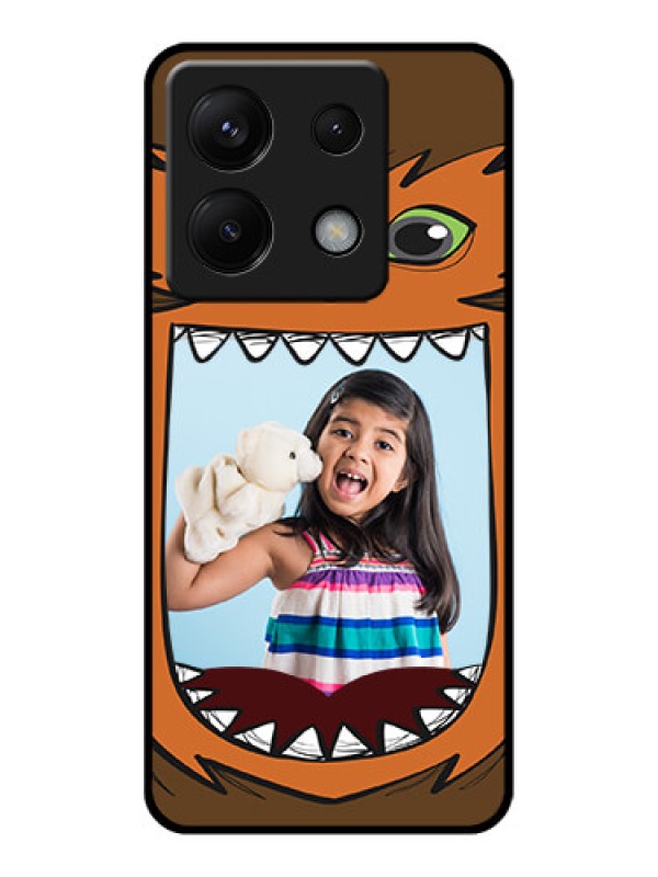 Custom Xiaomi Redmi Note 13 Pro 5G Custom Glass Phone Case - Owl Monster Back Case Design