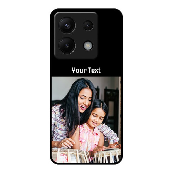 Xiaomi Redmi Note 13 Pro 5G Custom Glass Phone Case - Photo With Name Design Xiaomi Redmi Note 13 Pro 5G Custom Glass Phone Case - Photo With Name Design