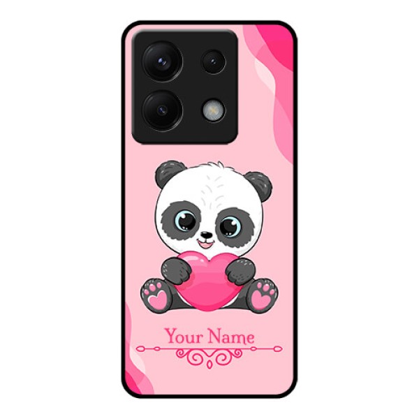 Xiaomi Redmi Note 13 Pro 5G Custom Glass Phone Case - Cute Panda Design Xiaomi Redmi Note 13 Pro 5G Custom Glass Phone Case - Cute Panda Design