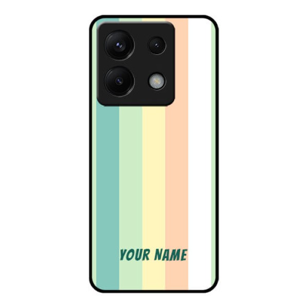 Xiaomi Redmi Note 13 Pro 5G Custom Glass Phone Case - Multi - Colour Stripes Design