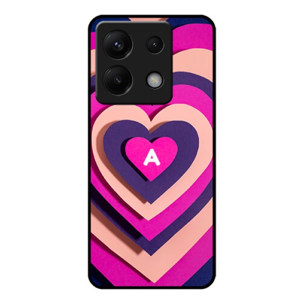 Xiaomi Redmi Note 13 Pro 5G Custom Glass Phone Case - Cute Heart Pattern Design