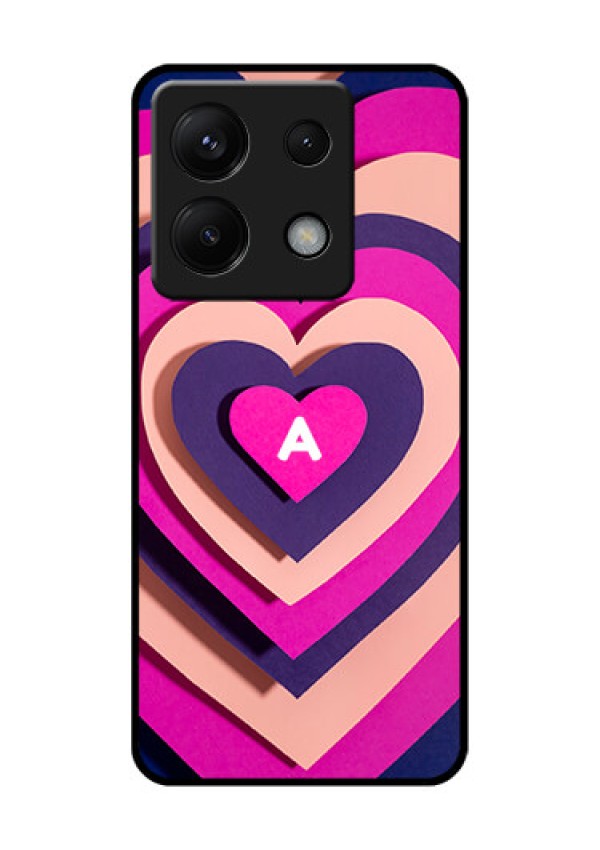 Xiaomi Redmi Note 13 Pro 5G Custom Glass Phone Case - Cute Heart Pattern Design