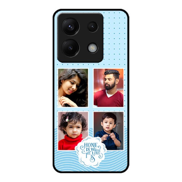 Xiaomi Redmi Note 13 Pro 5G Custom Glass Phone Case - Cute Love Quote With 4 Pic Upload Design Xiaomi Redmi Note 13 Pro 5G Custom Glass Phone Case - Cute Love Quote With 4 Pic Upload Design