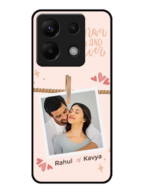 Custom Xiaomi Redmi Note 13 Pro 5G Custom Glass Phone Case - Forever And Ever Love Design