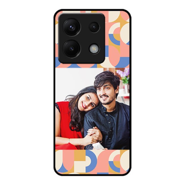 Xiaomi Redmi Note 13 Pro 5G Custom Glass Phone Case - Semi - Circle Maze Pattern Design Xiaomi Redmi Note 13 Pro 5G Custom Glass Phone Case - Semi - Circle Maze Pattern Design