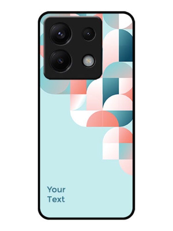 Custom Xiaomi Redmi Note 13 Pro 5G Custom Glass Phone Case - Stylish Semi - Circle Pattern Design