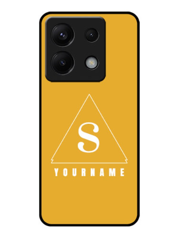 Custom Xiaomi Redmi Note 13 Pro 5G Custom Glass Phone Case - Simple Triangle Design