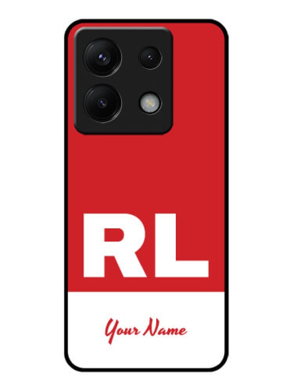 Custom Xiaomi Redmi Note 13 Pro 5G Custom Glass Phone Case - Dual Tone Custom Text Design