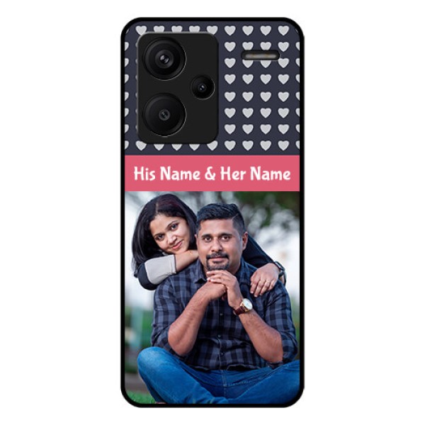 Xiaomi Redmi Note 13 Pro Plus 5G Custom Glass Phone Case - Love Symbols Design Xiaomi Redmi Note 13 Pro Plus 5G Custom Glass Phone Case - Love Symbols Design