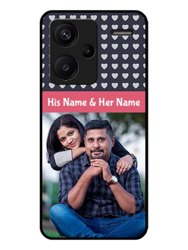 Custom Xiaomi Redmi Note 13 Pro Plus 5G Custom Glass Phone Case - Love Symbols Design