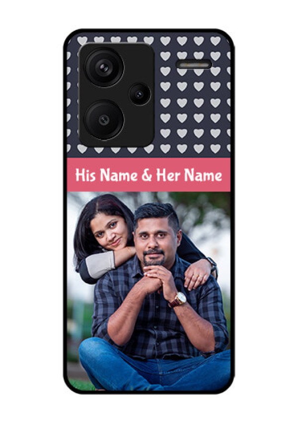 Xiaomi Redmi Note 13 Pro Plus 5G Custom Glass Phone Case - Love Symbols Design