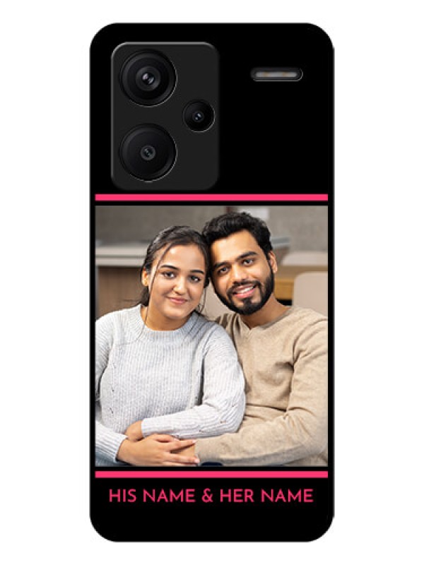 Custom Xiaomi Redmi Note 13 Pro Plus 5G Custom Glass Phone Case - With Add Text Design