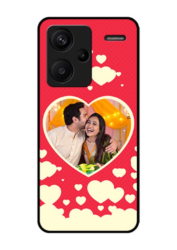 Xiaomi Redmi Note 13 Pro Plus 5G Custom Glass Phone Case - Love Symbols Phone Cover Design