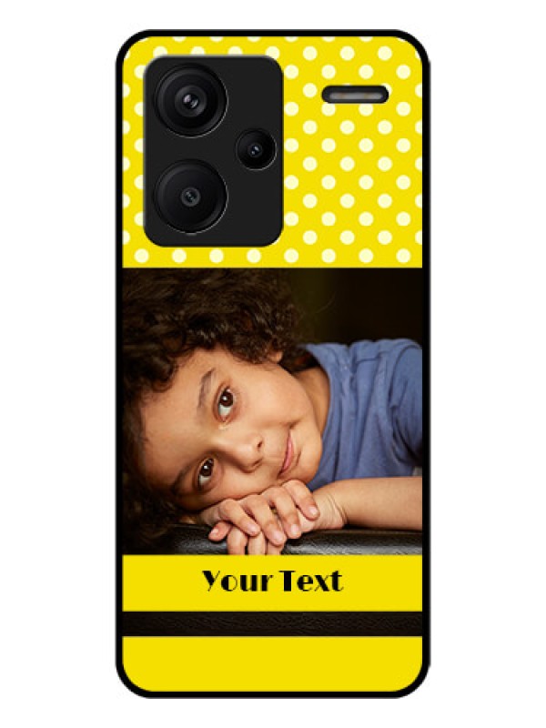 Custom Xiaomi Redmi Note 13 Pro Plus 5G Custom Glass Phone Case - Bright Yellow Case Design