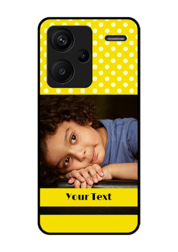 Xiaomi Redmi Note 13 Pro Plus 5G Custom Glass Phone Case - Bright Yellow Case Design