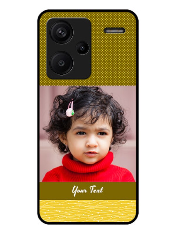 Custom Xiaomi Redmi Note 13 Pro Plus 5G Custom Glass Phone Case - Simple Green Color Design