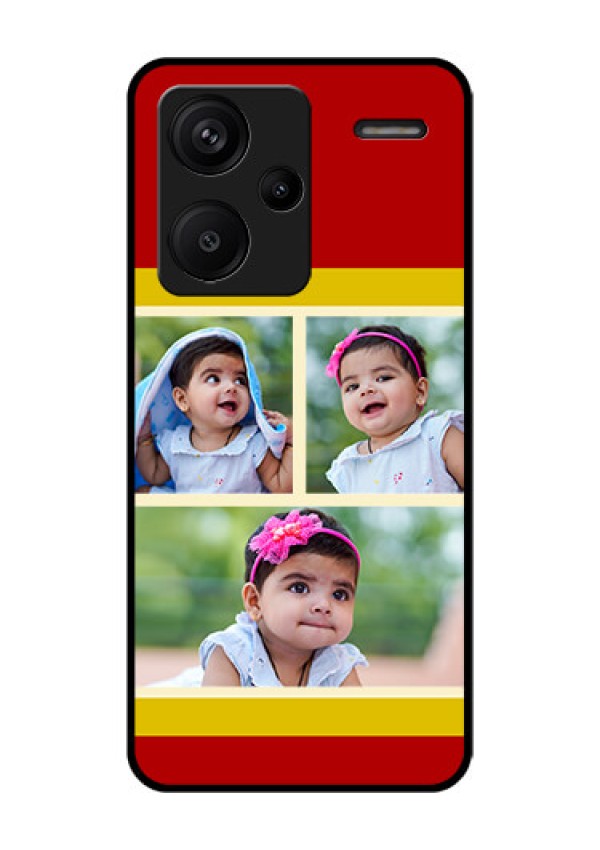 Xiaomi Redmi Note 13 Pro Plus 5G Custom Glass Phone Case - Multiple Pic Upload Design