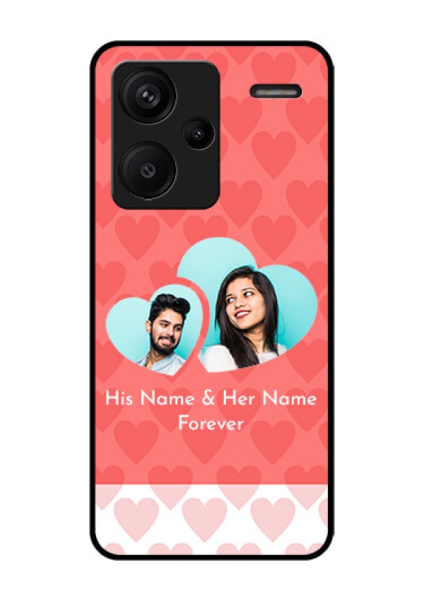 Xiaomi Redmi Note 13 Pro Plus 5G Custom Glass Phone Case - Couple Pic Upload Design