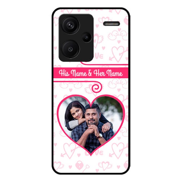 Xiaomi Redmi Note 13 Pro Plus 5G Custom Glass Phone Case - Heart Shape Love Design Xiaomi Redmi Note 13 Pro Plus 5G Custom Glass Phone Case - Heart Shape Love Design